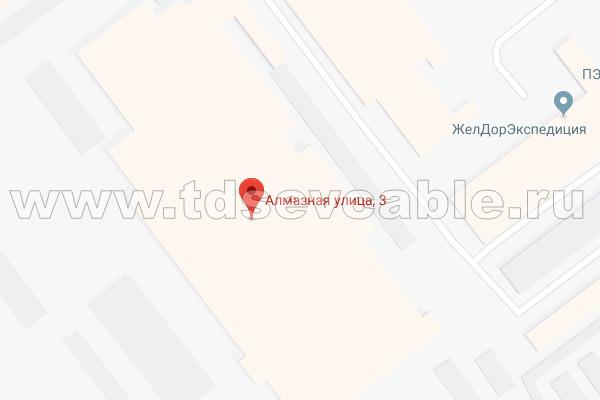 Расположение завода Псковкабель